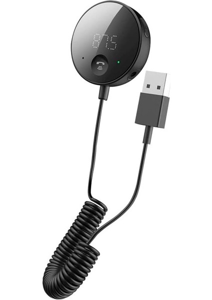 Tak ve Çalıştır Bluetooth 5.0 Araç Ses Verici Kablosuz Bluetooth Fm Verici Aux Ses Alıcısı Mp3 Çalar Araç Kiti (Yurt Dışından)