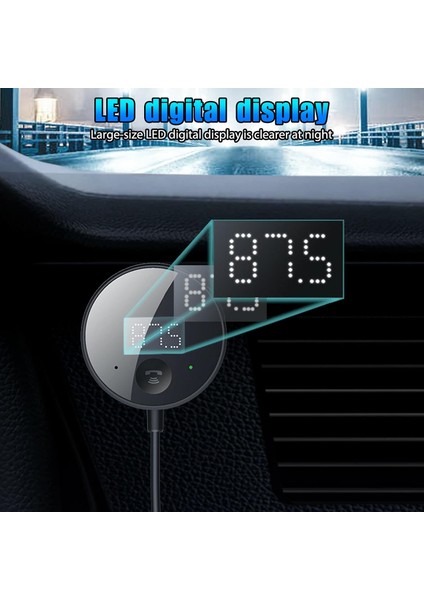 Tak ve Çalıştır Bluetooth 5.0 Araç Ses Verici Kablosuz Bluetooth Fm Verici Aux Ses Alıcısı Mp3 Çalar Araç Kiti (Yurt Dışından) modelleri