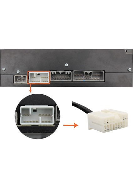 Araç Ses Aux Girişi Adaptörü, Honda Accord 2003-2011 Için 3,5 mm Yardımcı Jack CD Değiştirici, Civic 2006-2010, Cr-V 2004-2011, Odyssey 2005-2010, Pilot 2006-2011, Element 2003-201 (Yurt Dışından)