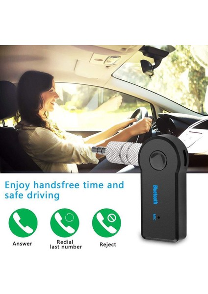 Araba Için Bluetooth Aux Adaptörü, Kablosuz Ses Alıcısı Aux 3,5 Mm'li Taşınabilir Eller Serbest Araç Adaptör Kitleri (Yurt Dışından) fiyatları