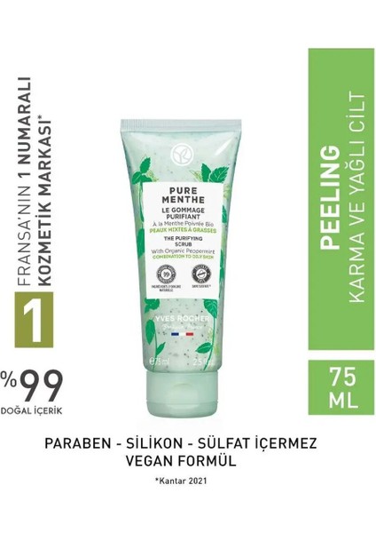 Yves Rocher Pure Menthe Derinlemesine - Prebiyotikli Yüz Peelin