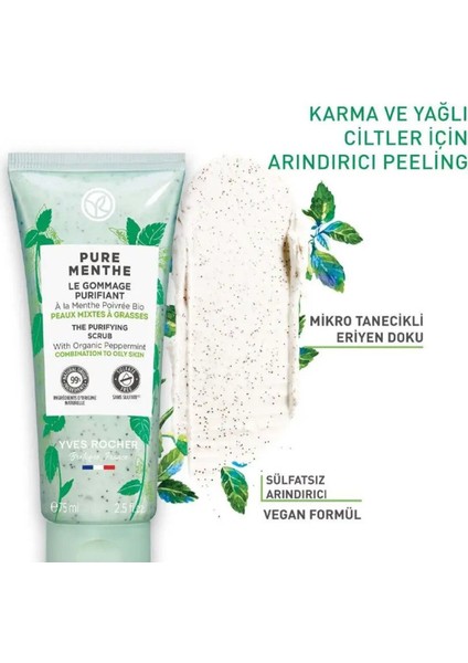 Yves Rocher Pure Menthe Derinlemesine - Prebiyotikli Yüz Peelin