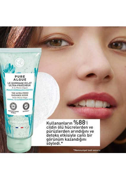 Yves Rocher Pure Algue Detoks Etkili, Nemlendirici Ve Canlandırıcı - Prebiyotikli Yüz Peelingi 75 M