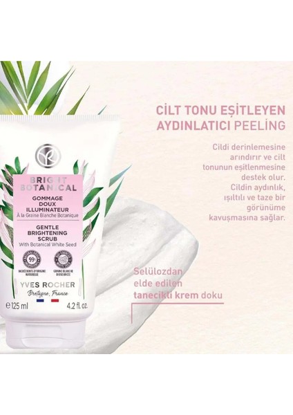 Yves Rocher Bright Botanical Leke Karşıtı, Aydınlatıcı, Ton Eşitleyen Krem Dokulu Peeling 125ml