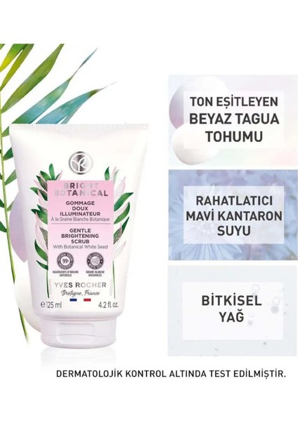 Yves Rocher Bright Botanical Leke Karşıtı, Aydınlatıcı, Ton Eşitleyen Krem Dokulu Peeling 125ml