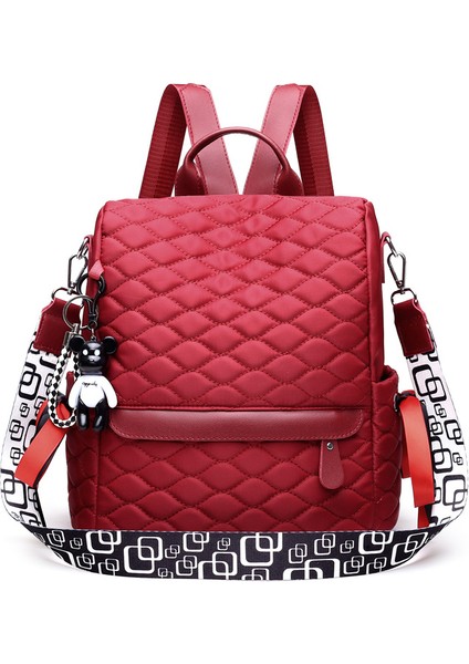 Rhombus Işlemeli Iplik Oxford Kumaş Sırt Çantası (Yurt Dışından)