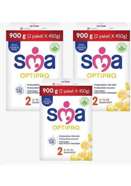 Optipro 2 Probiyotik Devam Sütü 3lü 900 gr