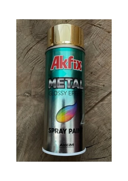 Akfix 400ML Gold Altın Krom Efekt Sprey Boya Gold Efekt Sprey Boya