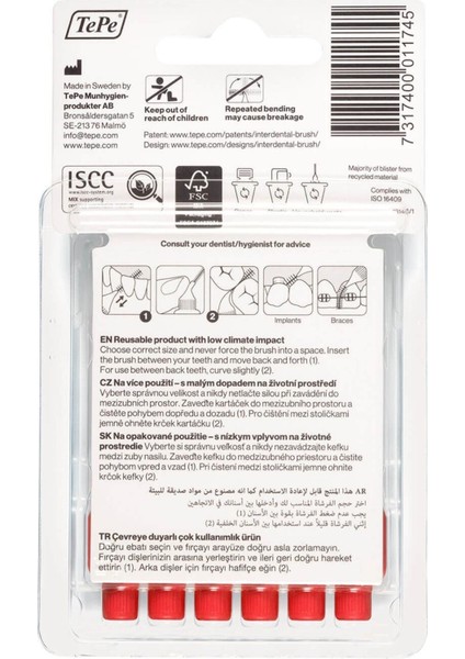 Arayüz Fırçası Blister 0.5 Mm Kırmızı 6'Lı fiyatları
