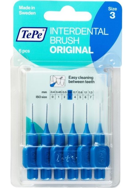 Arayüz Fırçası Blıster 6 Lı Mavi 0,6 Mm