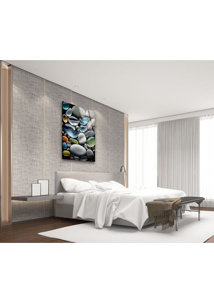 Deniz Taşları Temperli Cam Duvar Tablosu fırsatları