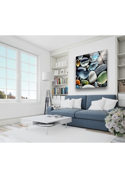 Deniz Taşları Temperli Cam Duvar Tablosu indirimleri