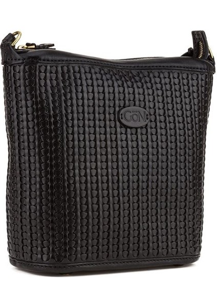 Moniki Siyah Deri Kadın Omuz Çantası 177 Moniki fiyatları