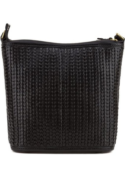 Moniki Siyah Deri Kadın Omuz Çantası 177 Moniki modelleri