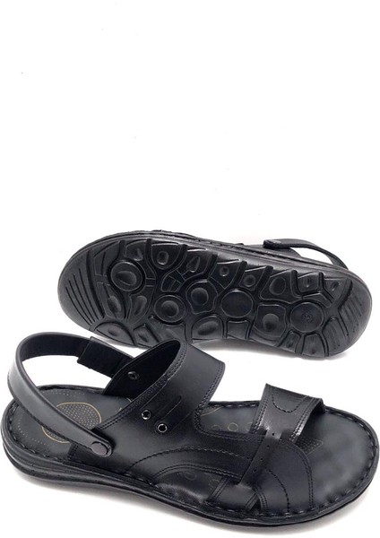 Hakiki Deri Tam Ortopedik Masajlı Erkek Sandalet fırsatları