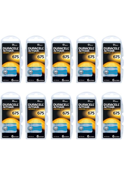 -Duracell 675 10PAKET