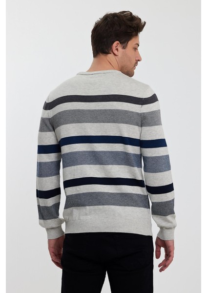 Bisiklet Yaka Çizgili Erkek KAZAK(E23-6712) modelleri