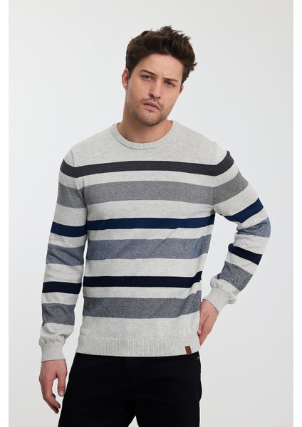 Bisiklet Yaka Çizgili Erkek KAZAK(E23-6712) fırsatları