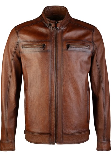 Erkek Hakiki Deri Deri Mont 974 Tt-01 Erk Derımont Y23 Vıskı Jumbo