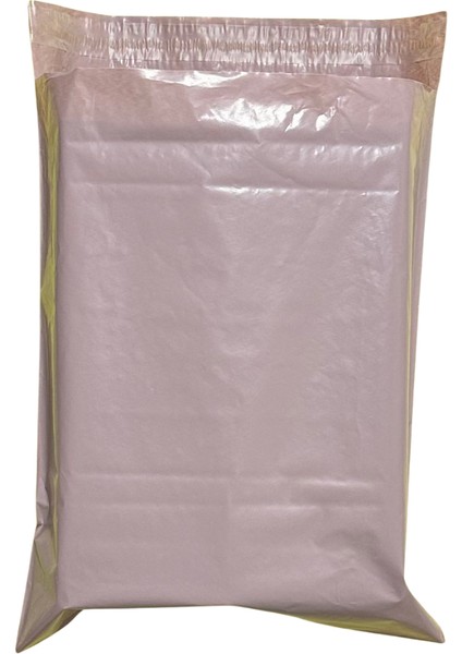 25 x 30 + 5 Gül Kurusu Cepsiz Kargo Poşeti 80 Mikron