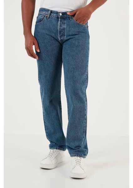 Levis Regular Fit Düz Paça Normal Bel Indigo Erkek Kot Pantolon A7735-0002