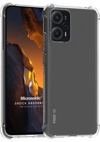 Xiaomi Poco F5 Kılıf Shock Absorbing Şeffaf