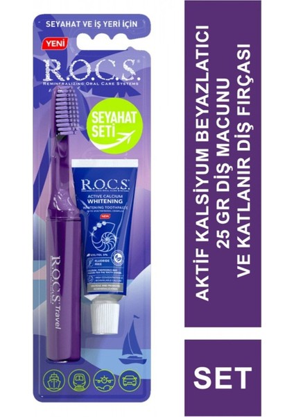 Rocss Rocs Seyahat Seti Diş Macunu + Fırça 4607152730937