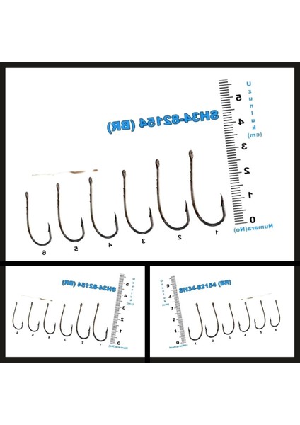 Uyguna-Yakala 100 Adet SH34-82154 Sea Horse No: 5/0 Bronz İĞNE-İĞN.648 fiyatları