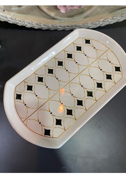 Büyük Oval Tabak Black