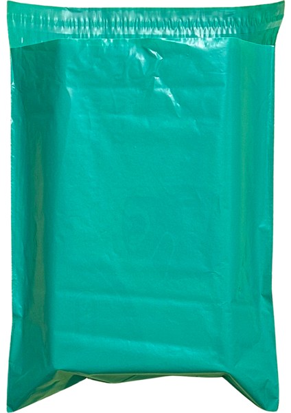 Svs Etiket Plastik 35X45+5 Yeşil Cepsiz Kargo Poşeti 80 Mikron