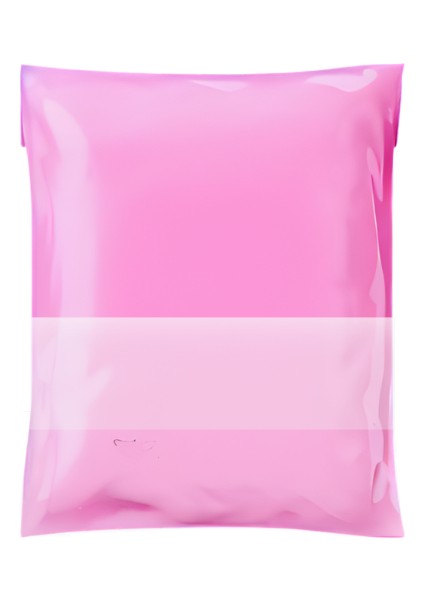 Svs Etiket Plastik 30 x 37 + 5 Pembe Cepli Kargo Poşeti 80 Mikron