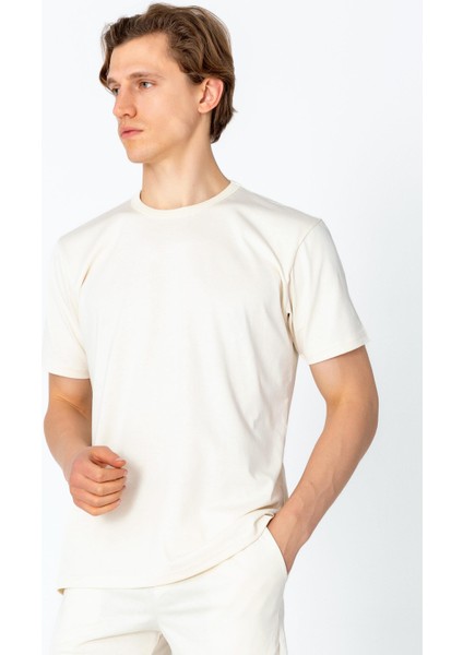 Erkek Regular Fit Rahat Sade Klasik T-Shirt