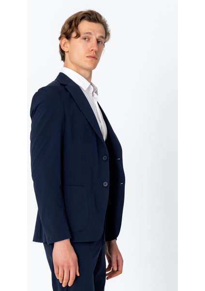 Erkek Regular Fit Teknolojik Rahat Kırışmayan Hafif Ceket