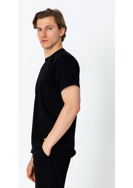 Erkek Regular Fit Rahat Sade Klasik T-Shirt fiyatları