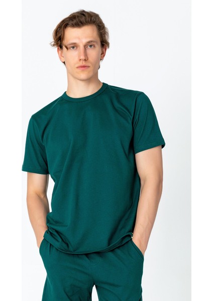 Erkek Regular Fit Rahat Sade Klasik T-Shirt