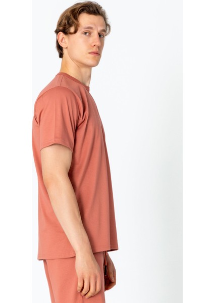 Erkek Regular Fit Rahat Sade Klasik T-Shirt fırsatları
