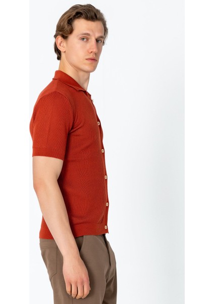 Erkek Regular Fit Örme Rahat Düğmeli Yumuşak Gömlek fırsatları