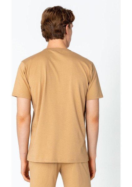 Erkek Regular Fit Rahat Sade Klasik T-Shirt modelleri
