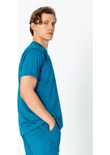 Erkek Regular Fit Rahat Sade Klasik T-Shirt fırsatları
