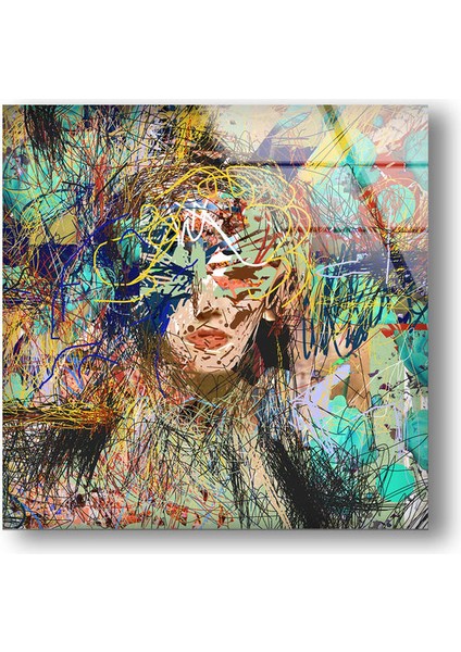 Renkli Soyut Cam Duvar Tablosu fırsatları