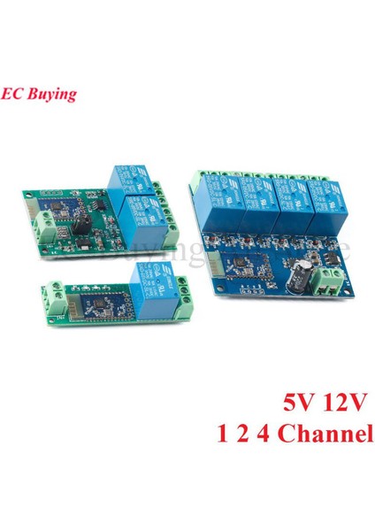 5V 12V 1 2 4 Kanallı Röle Modülü Iot Akıllı Ev Kontrol Anahtarlama Paneli (Yurt Dışından)