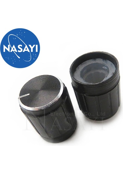 10 Adet 13X17MM 13*17MM Alüminyum Alaşımlı Potansiyometre Topuzu Erik Çiçeği Ses Ayar Topuzu Şapka Siyah (Yurt Dışından)