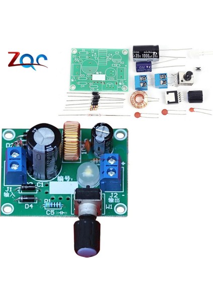 LM2596 Ayarlanabilir Gerilim Sabitleyici Hassas Buck Adım Aşağı Tedarik Devre Kartı Modülü 3.2V-40V Ila 1.23V-35V Dıy Kiti (Yurt Dışından)