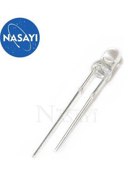 10PCS 3mm Yayan Diyot Kızılötesi Yayan Diyot 940NM Kızılötesi Yayan Tüp (Beyaz) (Yurt Dışından)