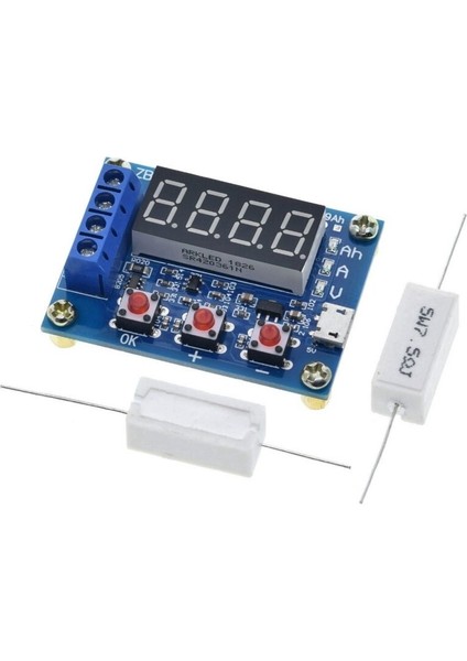 ZB2L3 Pil Test Cihazı LED Dijital Ekran 18650 Lityum Pil Gücü Test Direnci Kurşun-Asit Kapasitesi Deşarj Ölçer (Yurt Dışından)