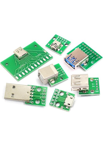 5 Adet Mikro Mini USB USB A Erkek USB 2.0 3.0 A Dişi USB B Konnektör Arayüzü 2.54MM Dıp Dönüştürücü Adaptör Kesme Panosu (Yurt Dışından)