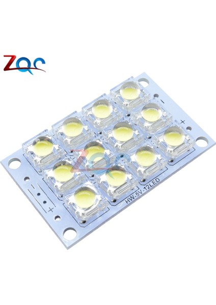Dc 3V-5V 12 Bit LED Süper Parlak Beyaz Piranha LED Kurulu Gece LED Işıkları Lamba Modülü 12BIT (Yurt Dışından)