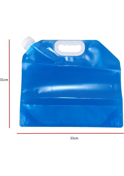 Nanlıy- 2 Parça Katlanabilir Su Bidonu 5 Litre/10 Litre Mavi (Yurt Dışından)