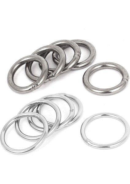 Nanlıy- 10 Adet Paslanmaz Çelik Dokuma Çemberleme Kaynaklı O Ringler - 5 Adet 30MM x 3mm ve 5 Adet 20MM x 3mm (Yurt Dışından) fiyatları