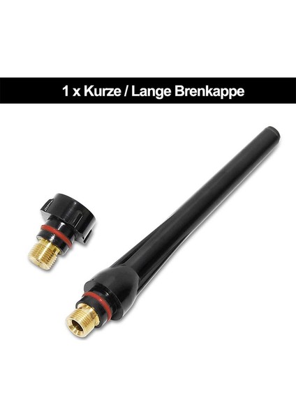Tıg Kaynak Aksesuarları Seti, Adaptör Kılıfları+ Muhafaza+ Seramik Nozullar+ Wp-26 Tıg Kaynak Torcu Için Tungsten Elektrotlar (Yurt Dışından)